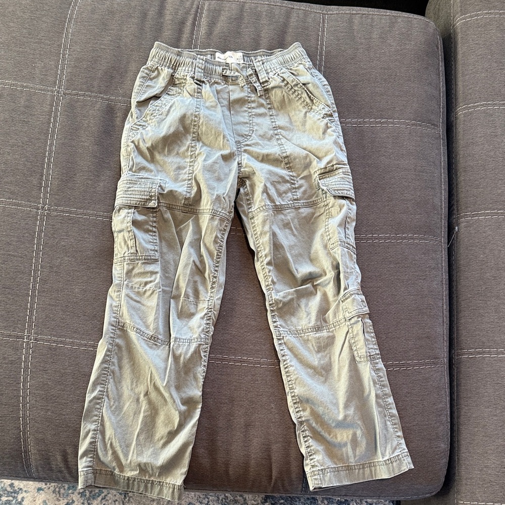 Kids Cargo Pants - olive green